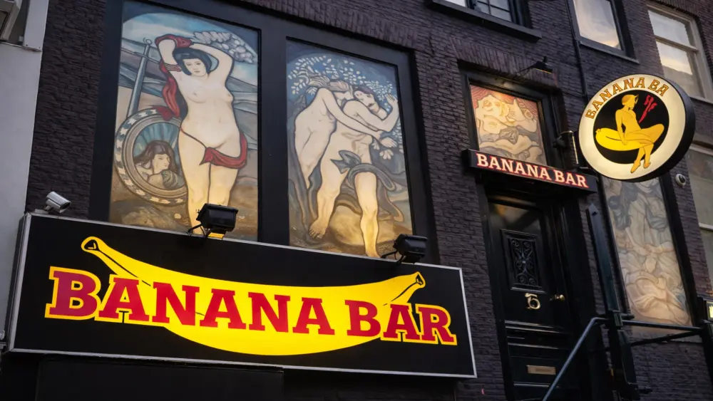 Bananenbar Amsterdam show interieur