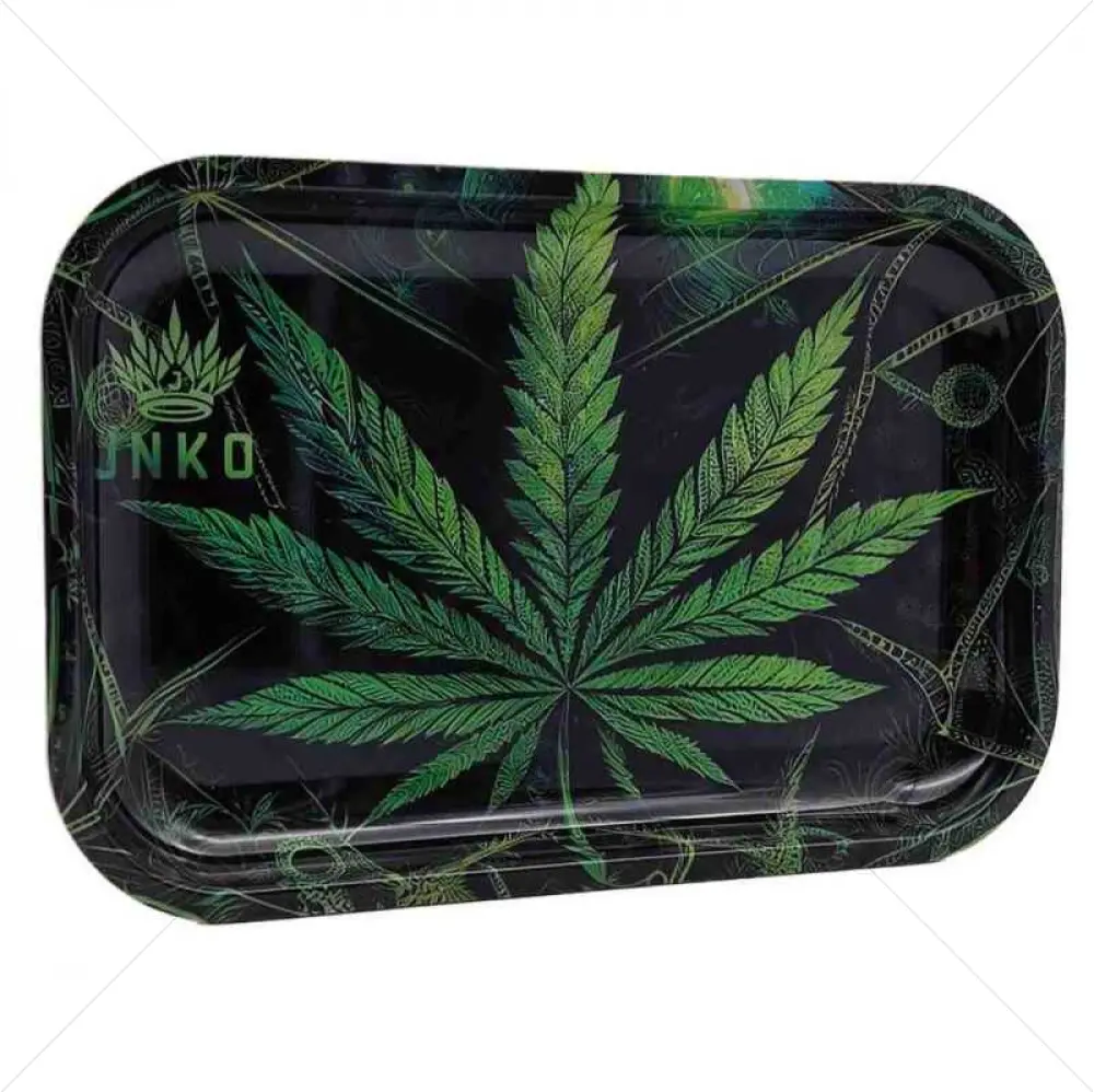 Rolling Tray XXL | 29x19cm | Psychedelic Series | Design 5 | Cannabis Leaf 1