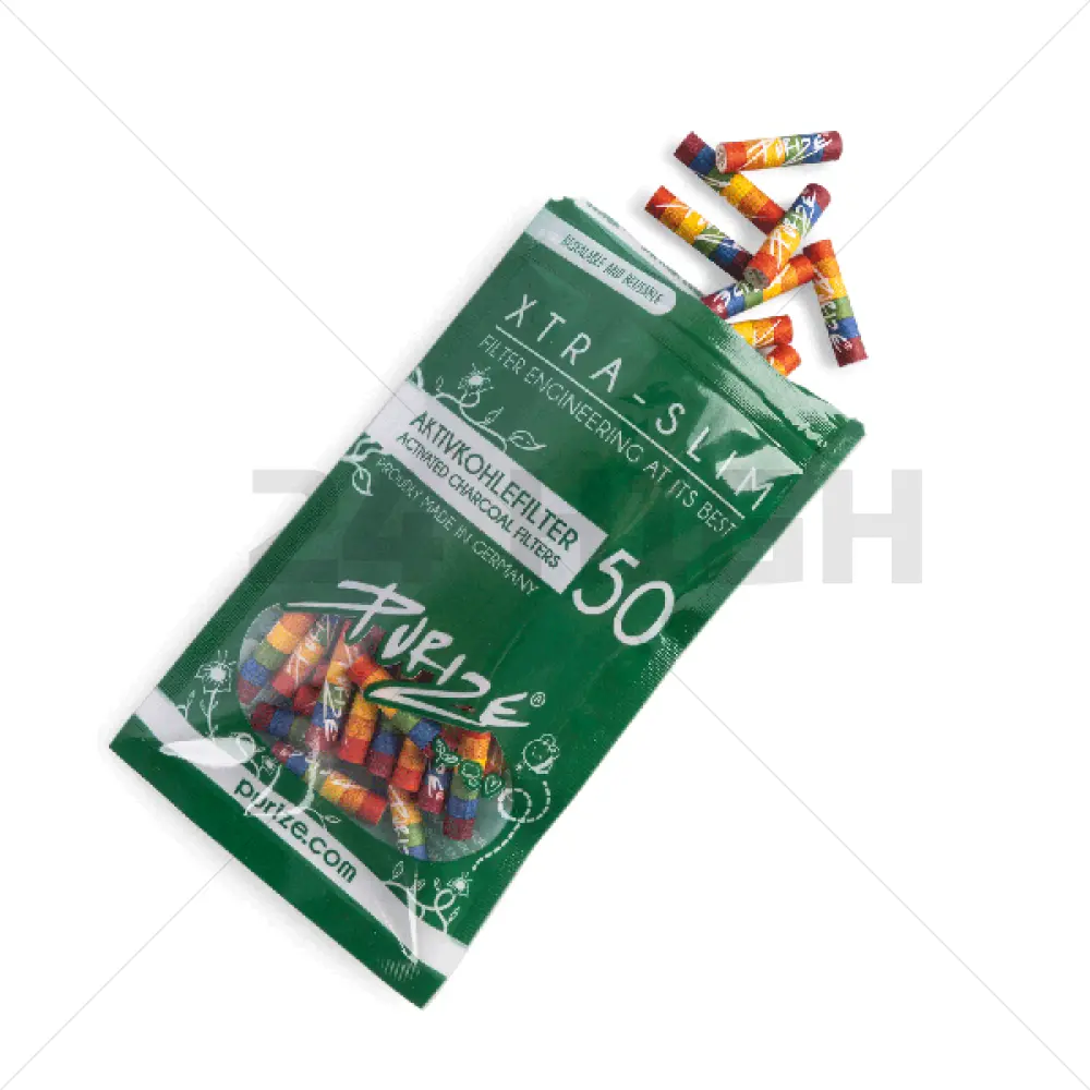 Purize XTRA Slim Filters Rainbow -  50 Pcs