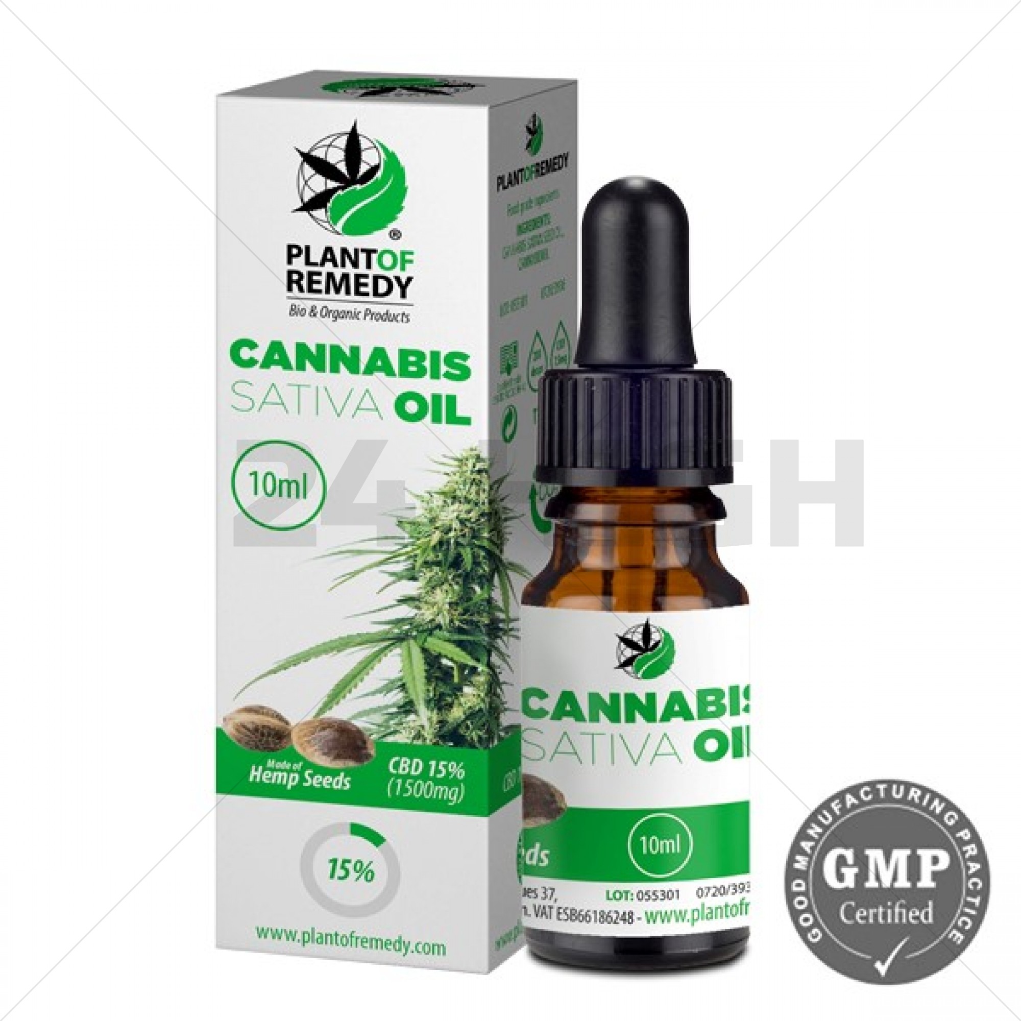 Plant of Remedy Cannabis Olie - 15% CBD (1500mg)