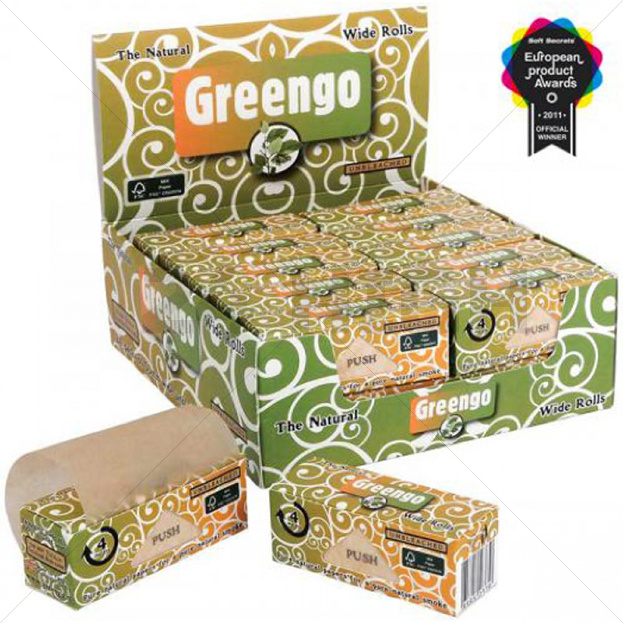 Greengo Wide Rolls Display 24pcs